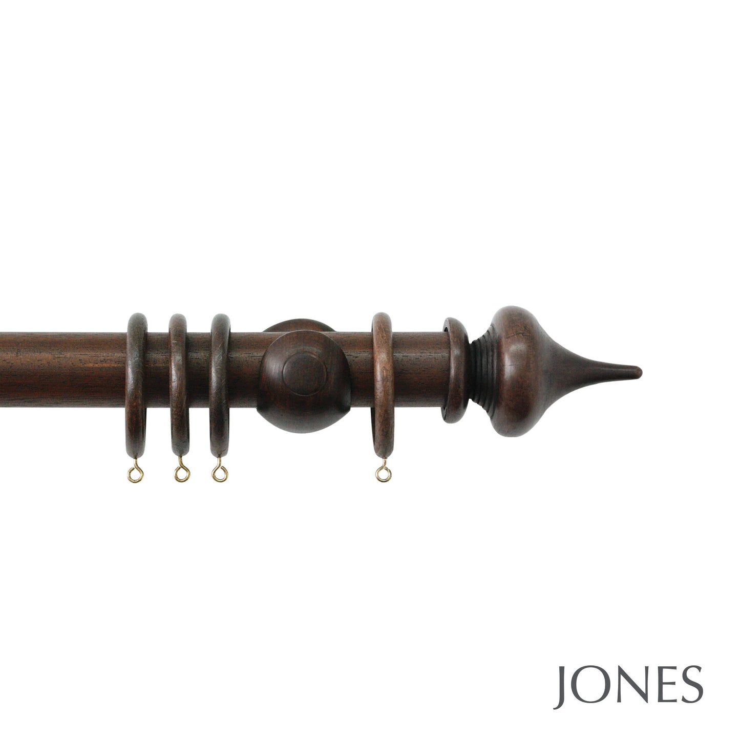 Jones Hardwick Minaret 40mm Wooden Curtain Pole - Oak