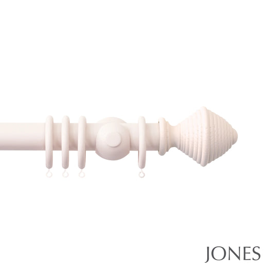 Jones Seychelles Hive 40mm Wooden Curtain Pole - Blush
