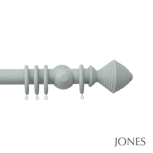 Jones Seychelles Hive 40mm Wooden Curtain Pole - Haze