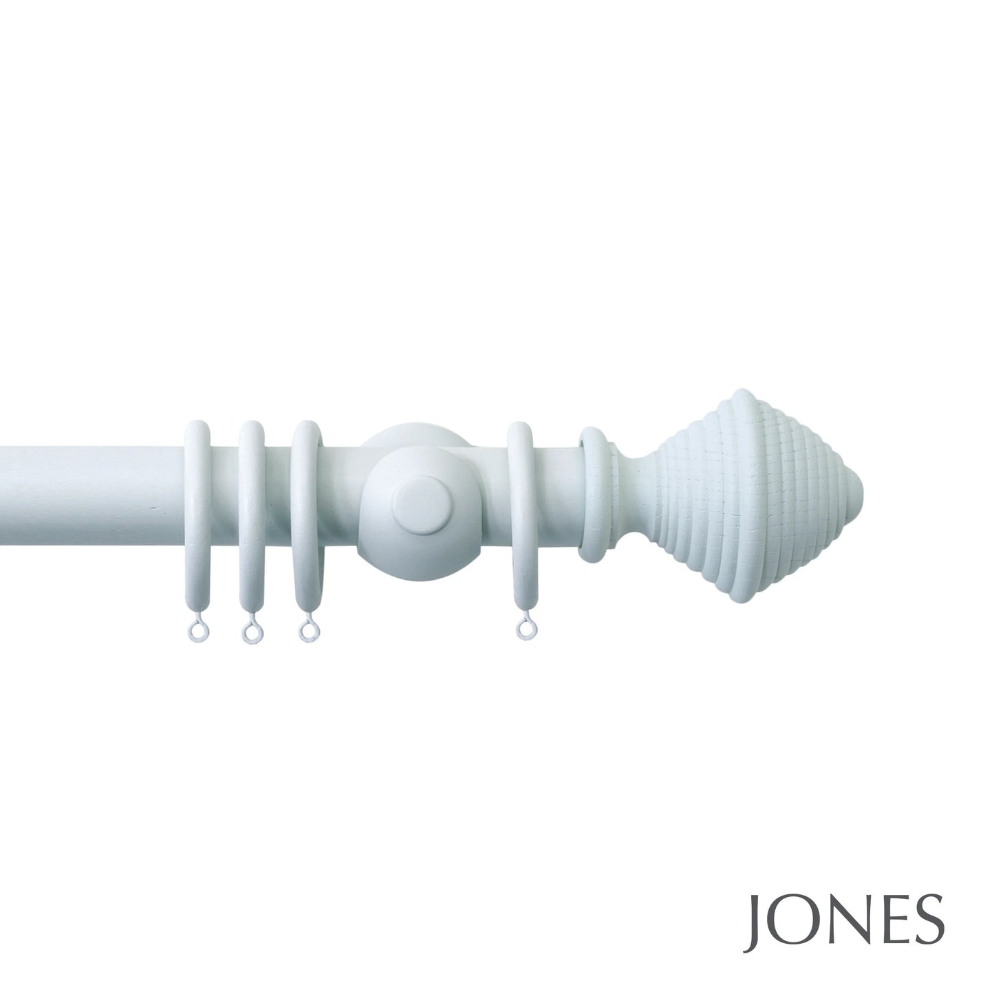 Jones Seychelles Hive 40mm Wooden Curtain Pole - Mist