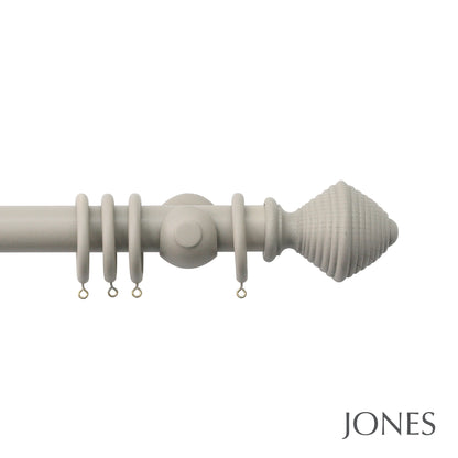 Jones Seychelles Hive 40mm Wooden Curtain Pole - Truffle
