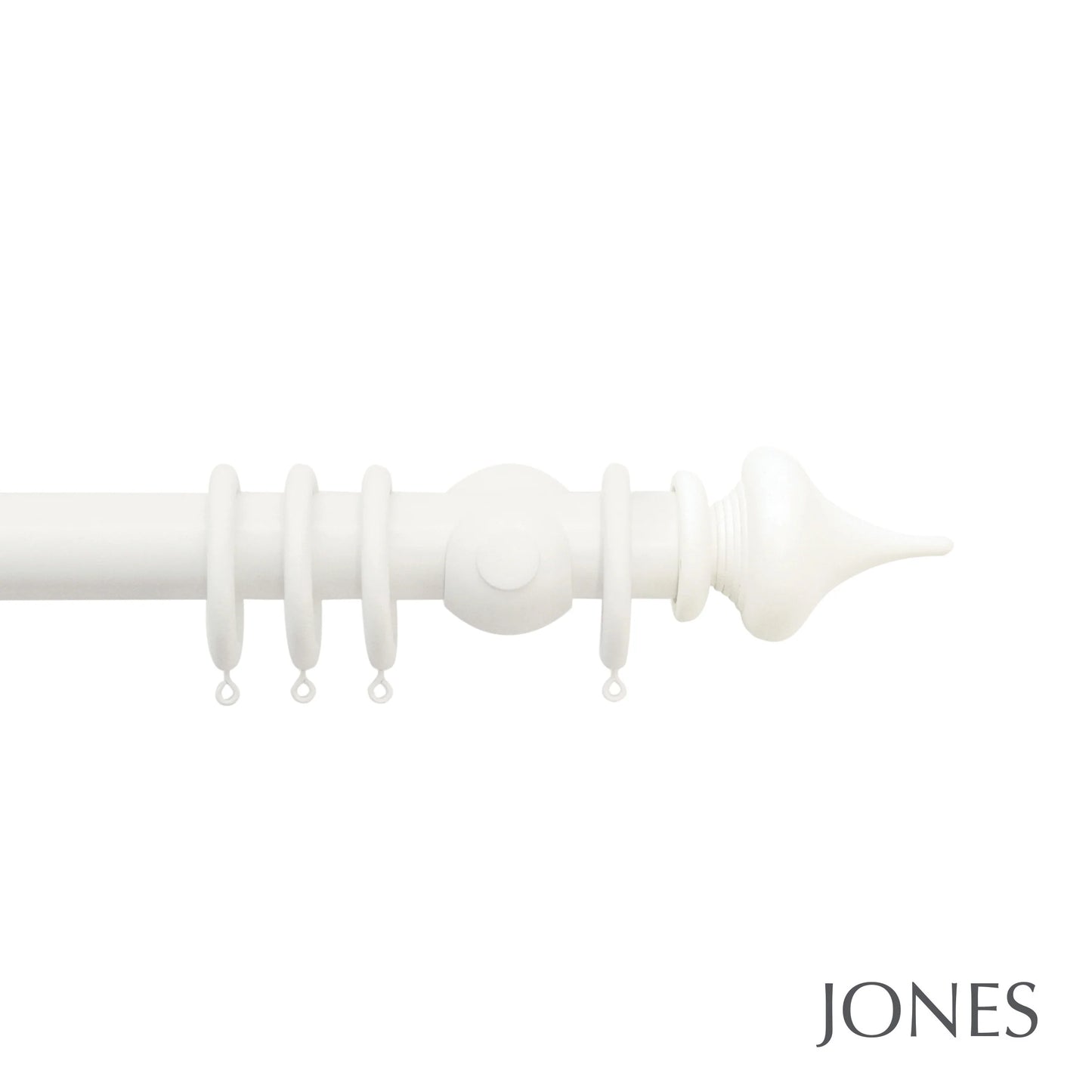 Jones Seychelles Minaret 40mm Wooden Curtain Pole - Cotton