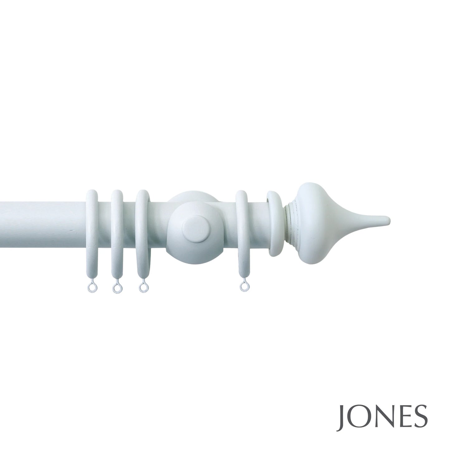 Jones Seychelles Minaret 40mm Wooden Curtain Pole - Mist