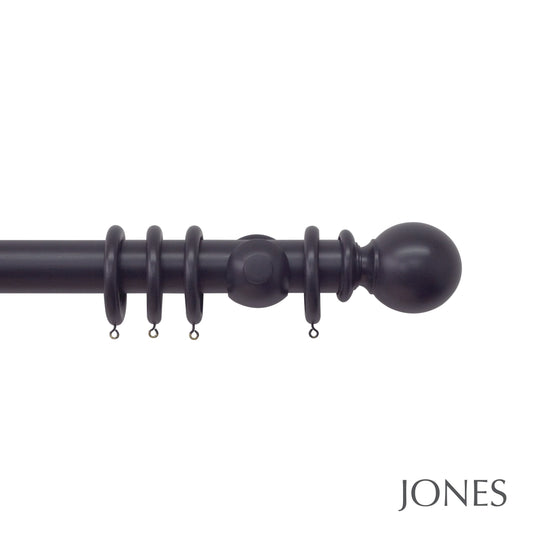 Jones Estate Ball 48mm Wooden Curtain Pole - Juniper