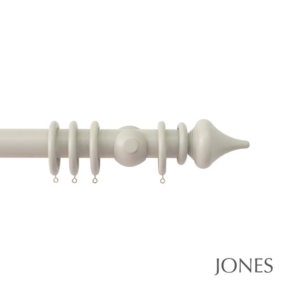 Jones Estate Minaret 48mm Wooden Curtain Pole - Clay