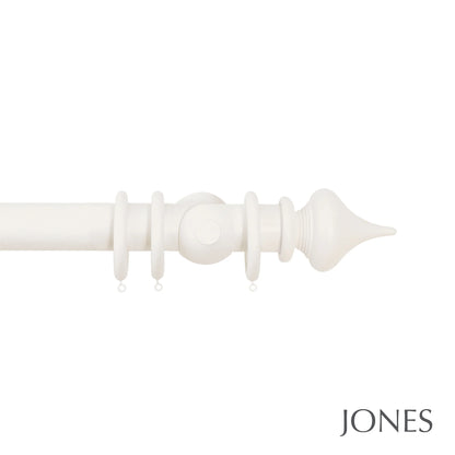 Jones Florentine Minaret 48mm Wooden Curtain Pole - Cotton