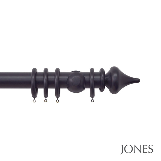Jones Estate Minaret 48mm Wooden Curtain Pole - Juniper