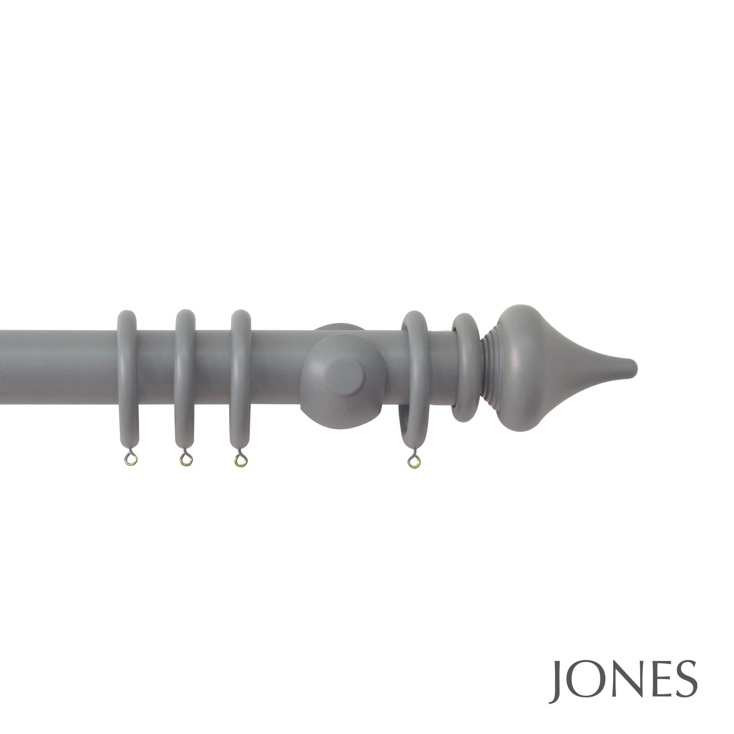Jones Estate Minaret 48mm Wooden Curtain Pole - Lead
