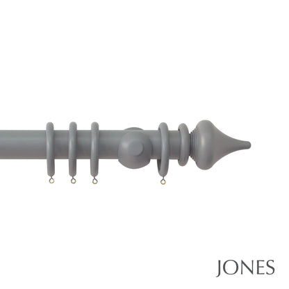 Jones Estate Minaret 48mm Wooden Curtain Pole - Lead