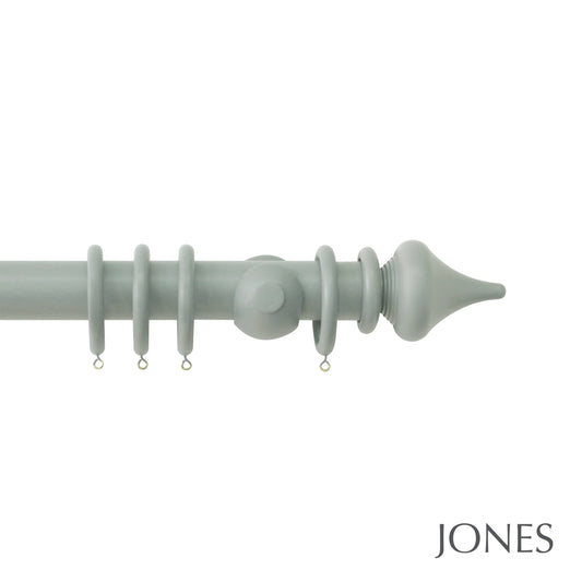 Jones Estate Minaret 48mm Wooden Curtain Pole - Mercury