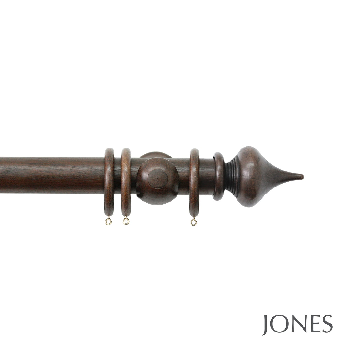 Jones Florentine Minaret 48mm Wooden Curtain Pole - Oak