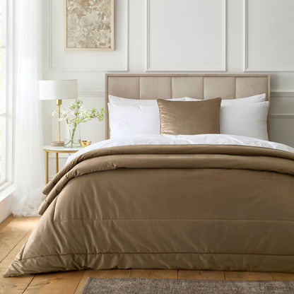 Harlan Bedspread in Taupe 235 x 235cm - Bedspread - Appletree