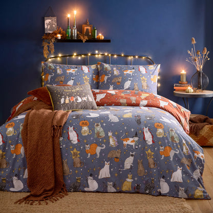 Furn Halloween Pawty Duvet Cover Set - Multicolour