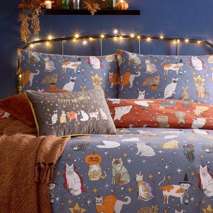 Furn Halloween Pawty Duvet Cover Set - Multicolour
