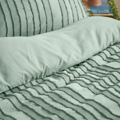 Duvet Day Harrison Stripe Duvet Cover Set - Eucalyptus