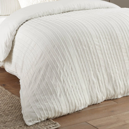 Duvet Day Harrison Stripe Duvet Cover Set - White