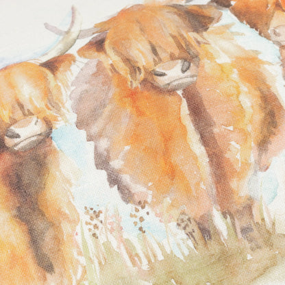 Voyage Maison Highland Cattle Outdoor Cushion - Russet