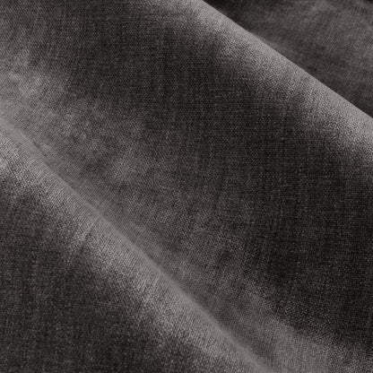 Yard Heavy Chenille Blackout Pencil Pleat Curtains - Charcoal