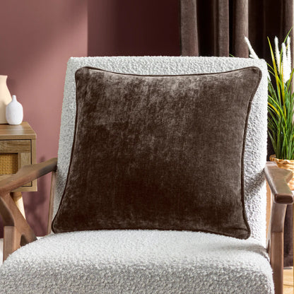 Yard Heavy Chenille Cushion - Brown