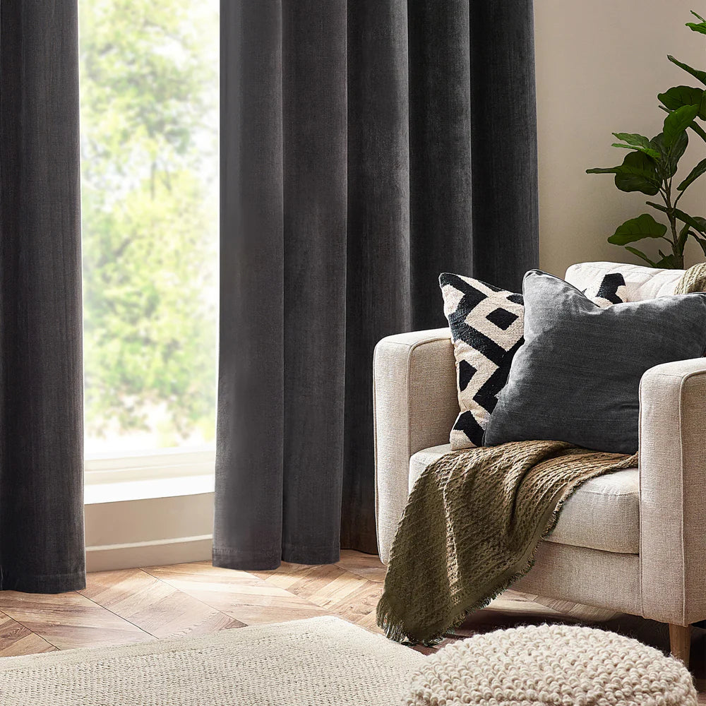 Yard Heavy Chenille Cushion - Charcoal