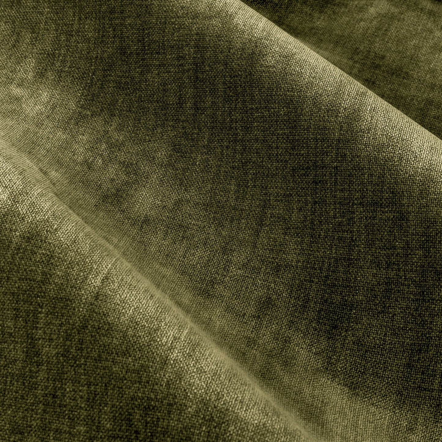 Yard Heavy Chenille Eyelet Curtains - Olive