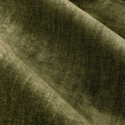 Yard Heavy Chenille Eyelet Curtains - Olive