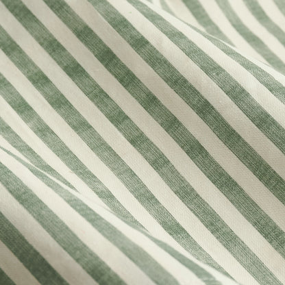 Yard Hebden Stripe Eyelet Curtains - Forest Green