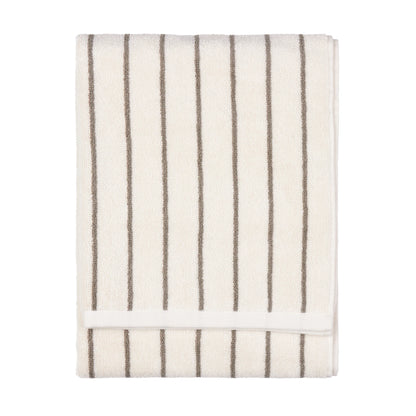 Yard Hebden Narrow Stripe Bath Towels - Mole
