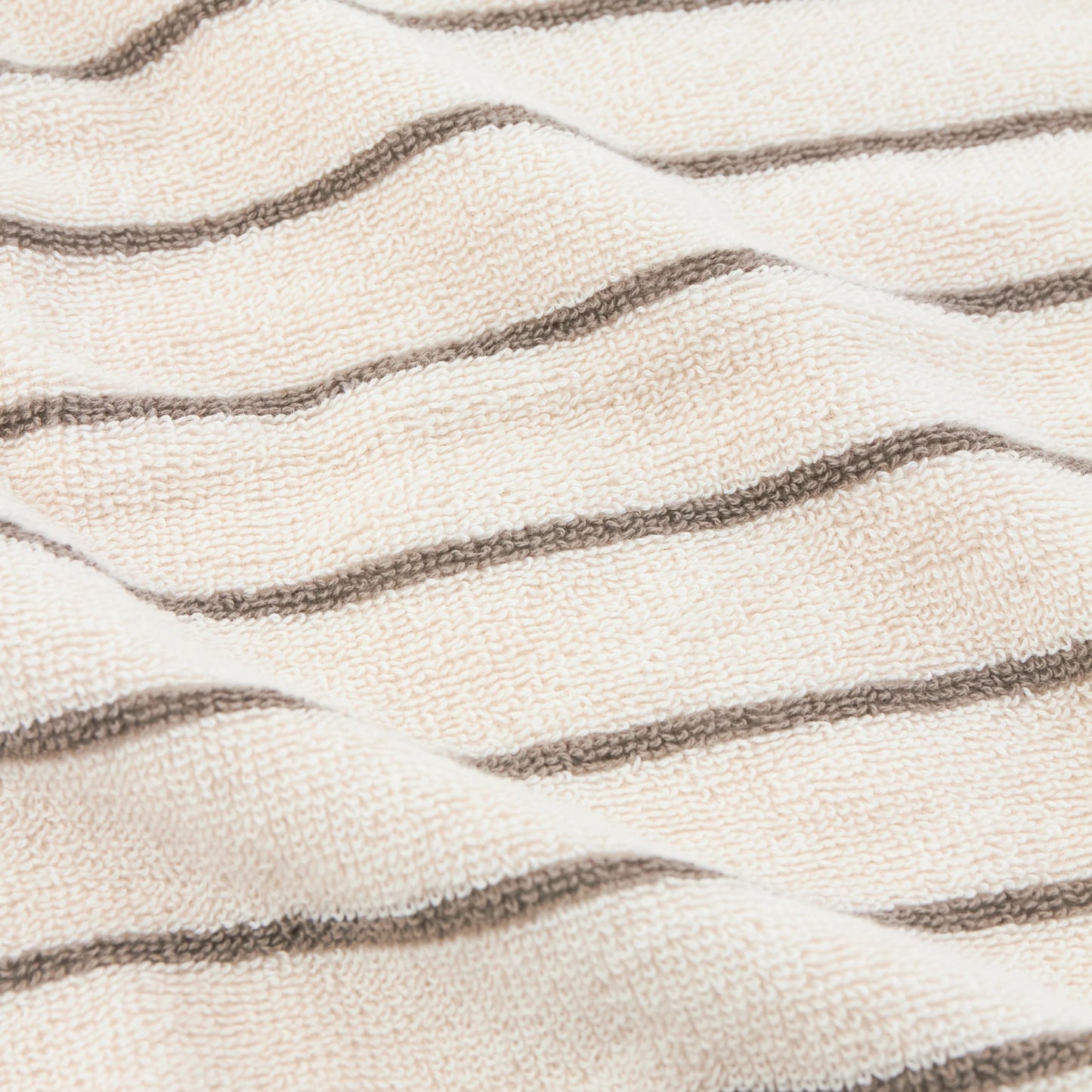 Yard Hebden Narrow Stripe Bath Towels - Mole