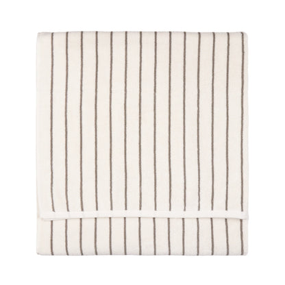 Yard Hebden Narrow Stripe Bath Towels - Mole