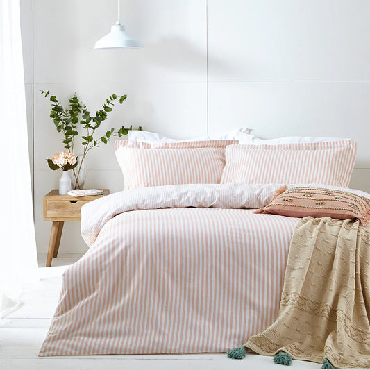 Yard Hebden Stripe Duvet Cover Set - Blush