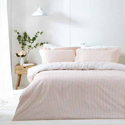 Yard Hebden Stripe Duvet Cover Set - Blush