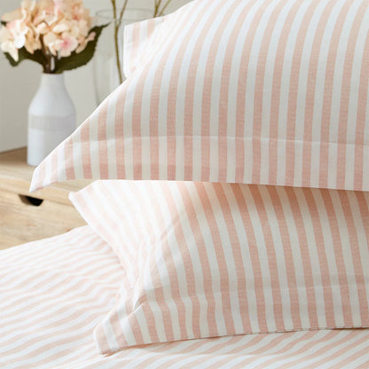 Yard Hebden Stripe Duvet Cover Set - Blush