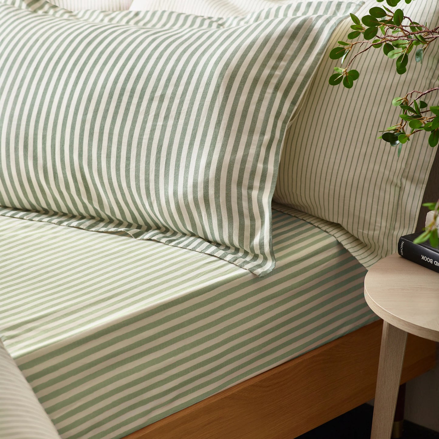Yard Hebden Stripe Duvet Cover Set - Forest