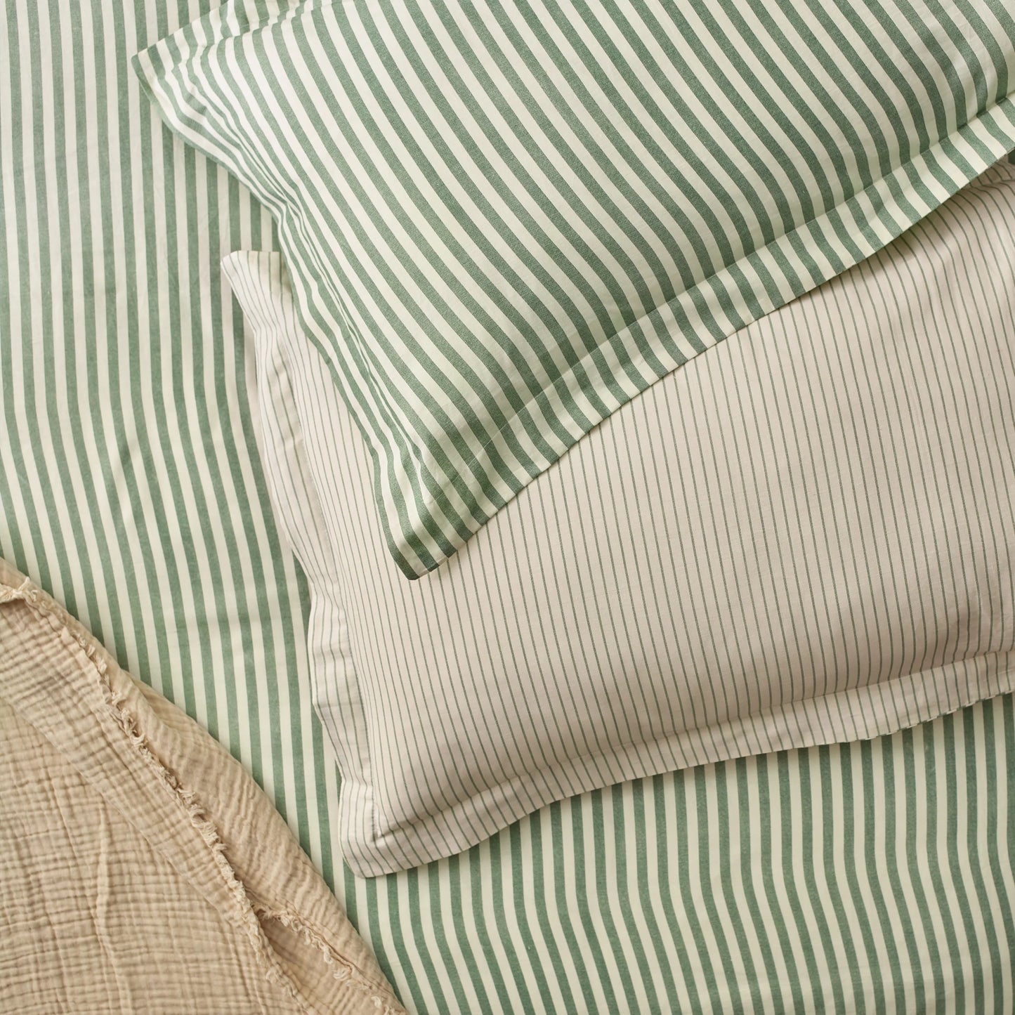 Yard Hebden Stripe Duvet Cover Set - Forest
