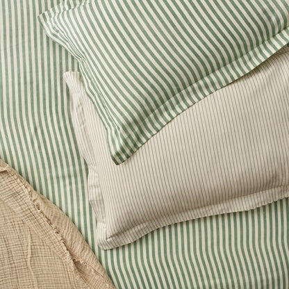 Yard Hebden Stripe Duvet Cover Set - Forest