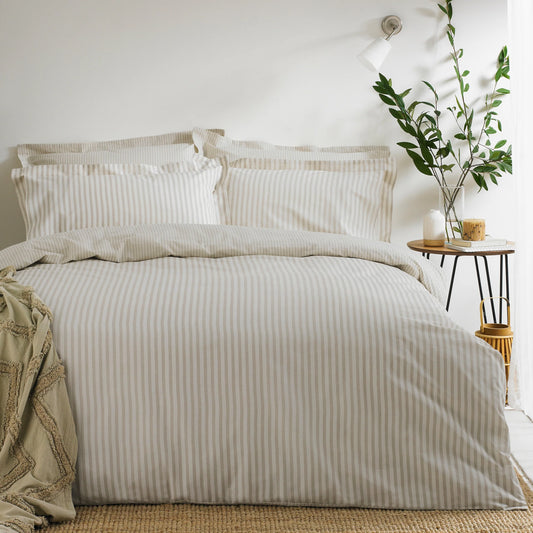 Yard Hebden Stripe Duvet Cover Set - Natural