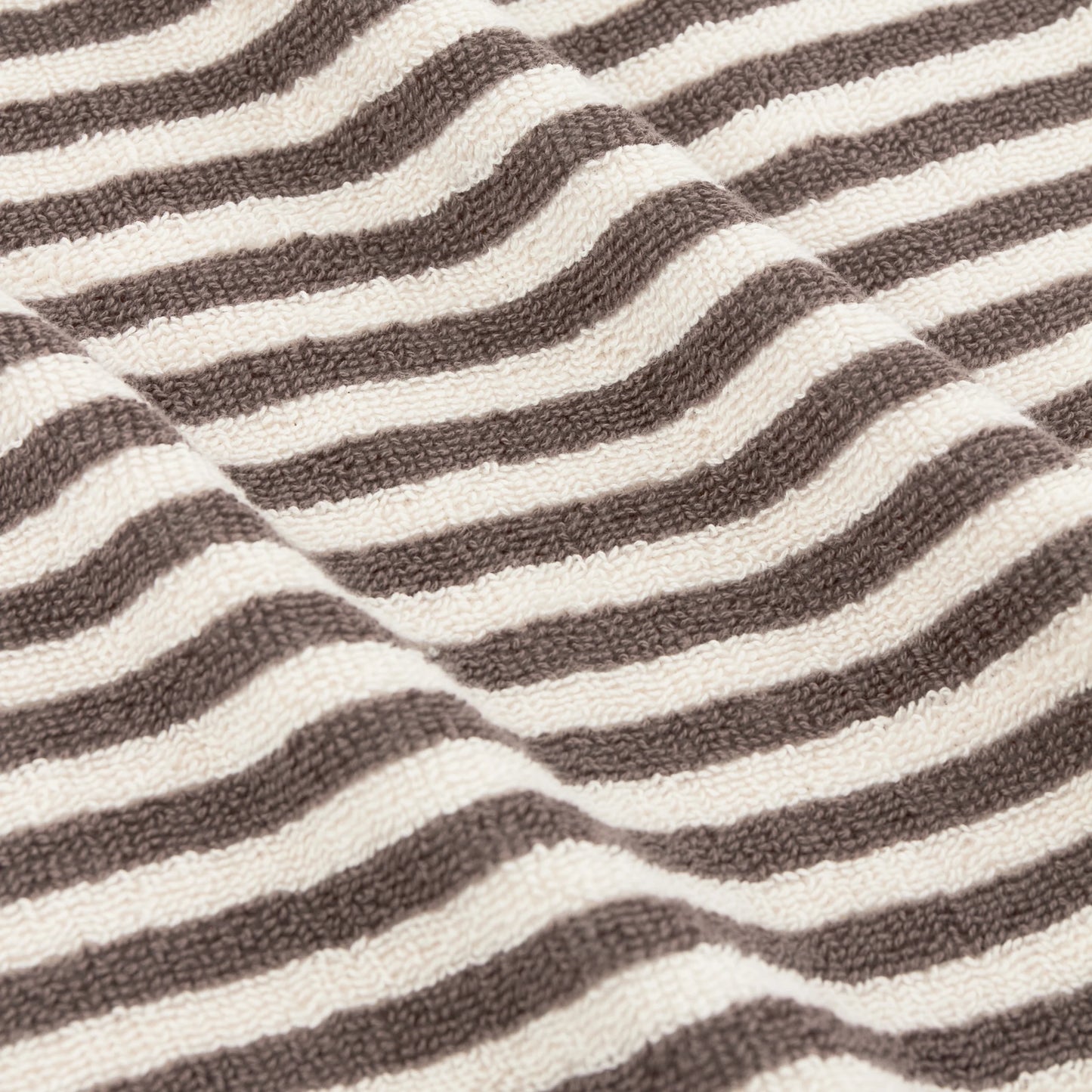 Yard Hebden Stripe Bath Towels - Chocolate