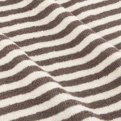 Yard Hebden Stripe Bath Towels - Chocolate