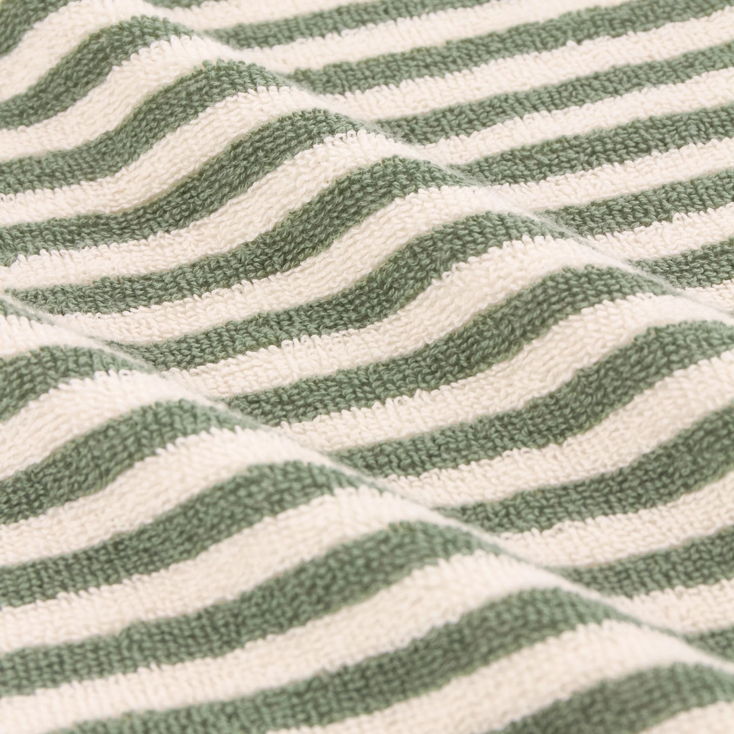 Yard Hebden Stripe Bath Towels - Forest