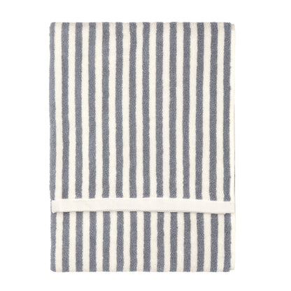 Yard Hebden Stripe Bath Towels - Grey
