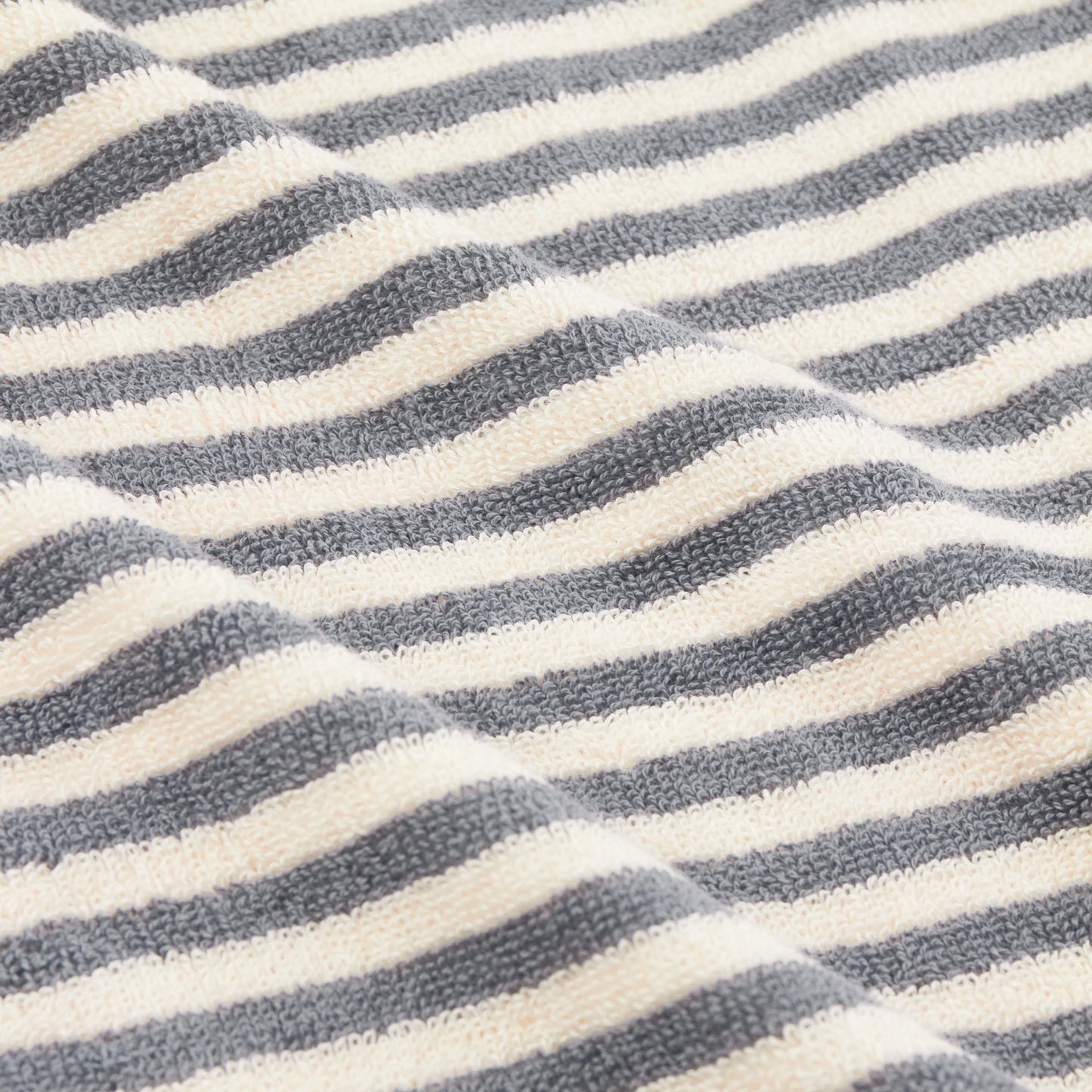 Yard Hebden Stripe Bath Towels - Grey
