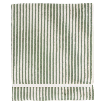 Yard Hebden Stripe Bath Towels - Forest