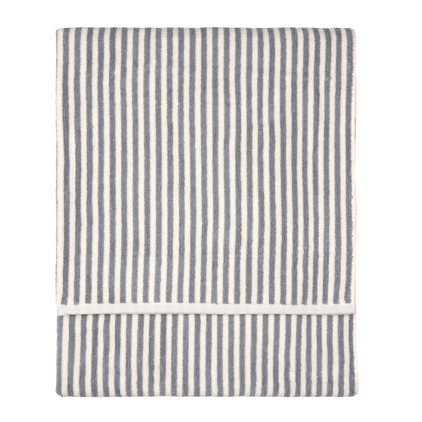 Yard Hebden Stripe Bath Towels - Grey