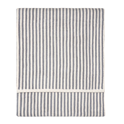 Yard Hebden Stripe Bath Towels - Grey