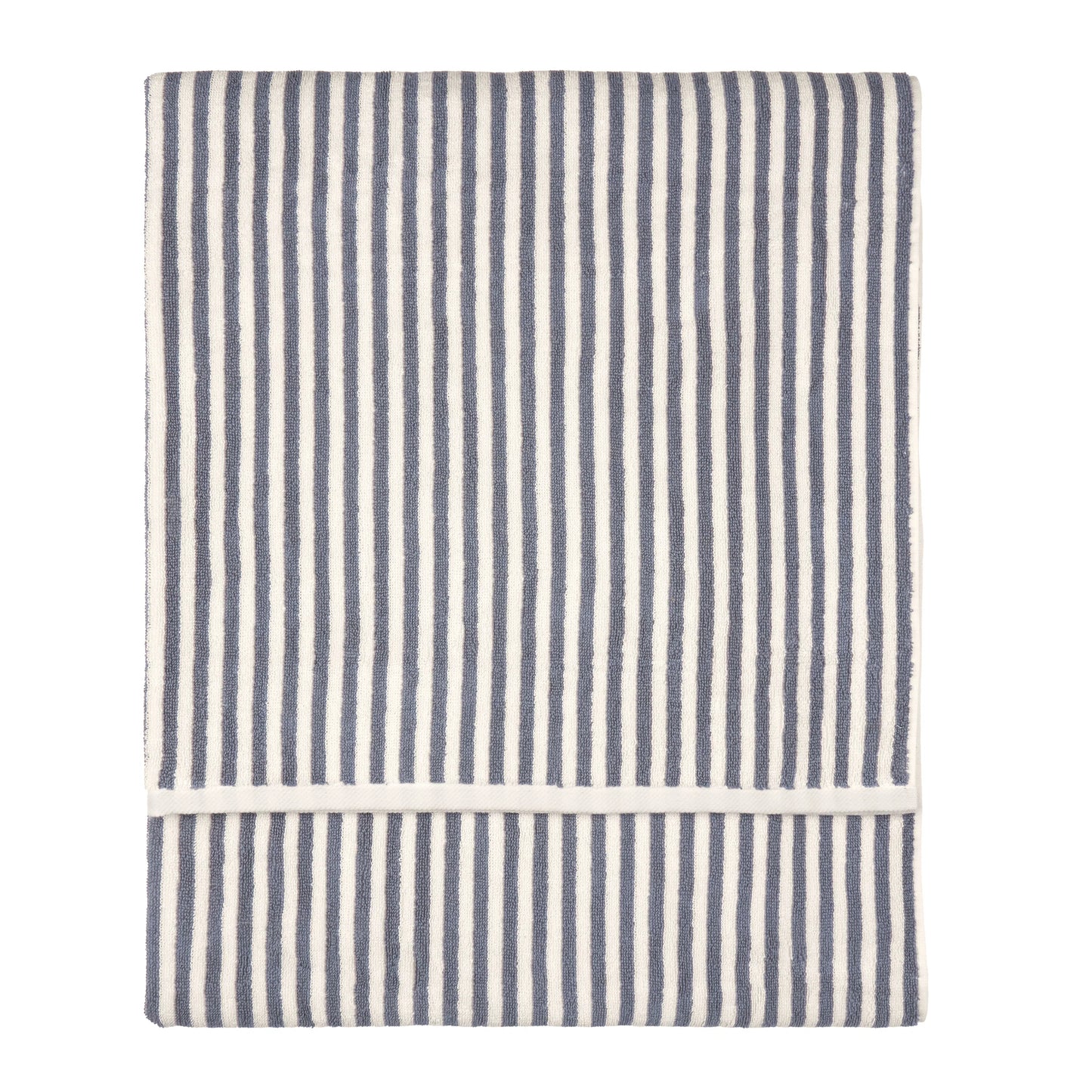 Yard Hebden Stripe Bath Towels - Mineral Blue