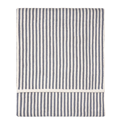 Yard Hebden Stripe Bath Towels - Mineral Blue
