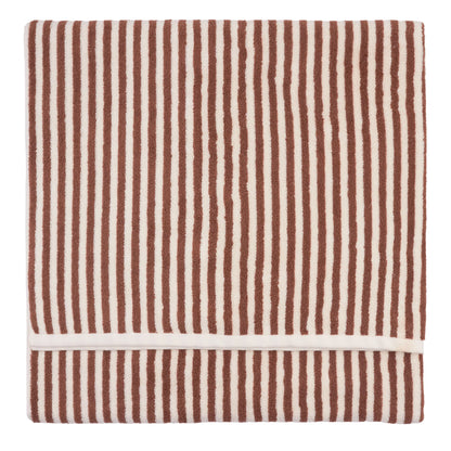 Yard Hebden Stripe Bath Towels - Pecan