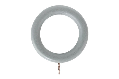 Hallis Honister 28mm Wooden Curtain Rings (Pack of 4) - Pale Slate