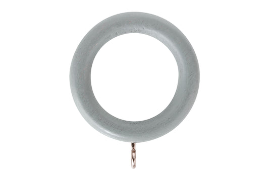 Hallis Honister 28mm Wooden Curtain Rings (Pack of 4) - Pale Slate